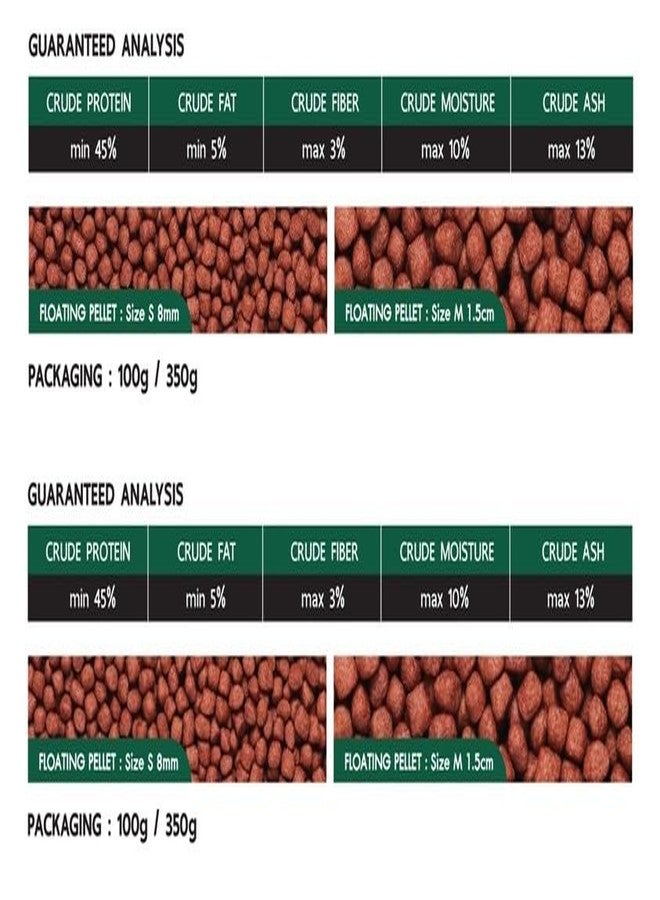 Deep Flower Horn Insect (Cricket) Recipe for High Protein Super Premium Fish Food High Growth & Color Medium Pellet 100gm - Image 2